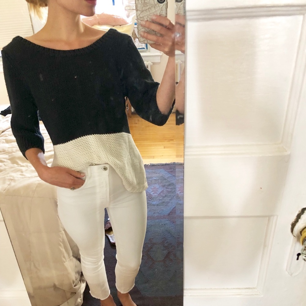 Chunky Color Block Sweater